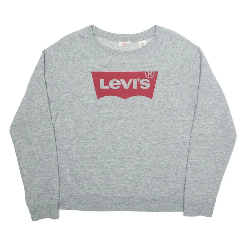 LEVI'S Womens Sweatshirt Grey L