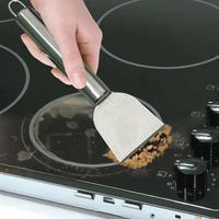Stainless Steel Cleaning Scraper, 1 Count Multipurpose Metal Utility Spatula for Kitchen, Bathroom, Home, Durable Cleaning Ut...