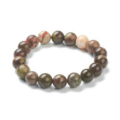 Natural Agate Beaded Stretch Bracelets