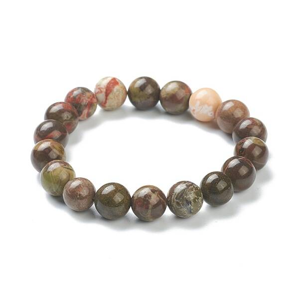 Natural Agate Beaded Stretch Bracelets