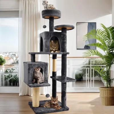 ăFall Deals For YouăWeCharmer 58 Cat Tree Cat Tower for Indoor Cats Tall Condos Scratching Post with Hanging Toy Cat Fu...