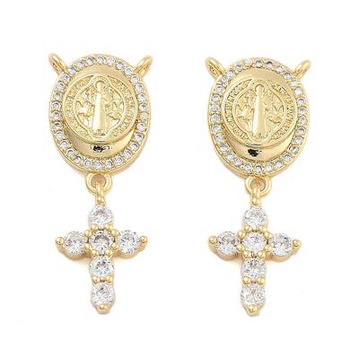 Brass Pave Cubic Zirconia Pendants