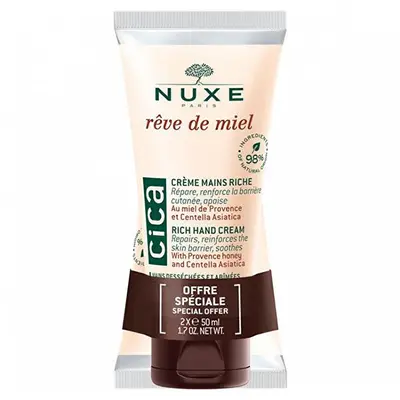 Nuxe Set Di Creme Per Le Mani Rêve De Miel Cica (Crema Mani Ricca) 2 X 50 Ml