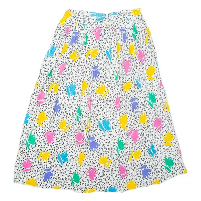 RUMOURS Womens A-Line Skirt White Midi M