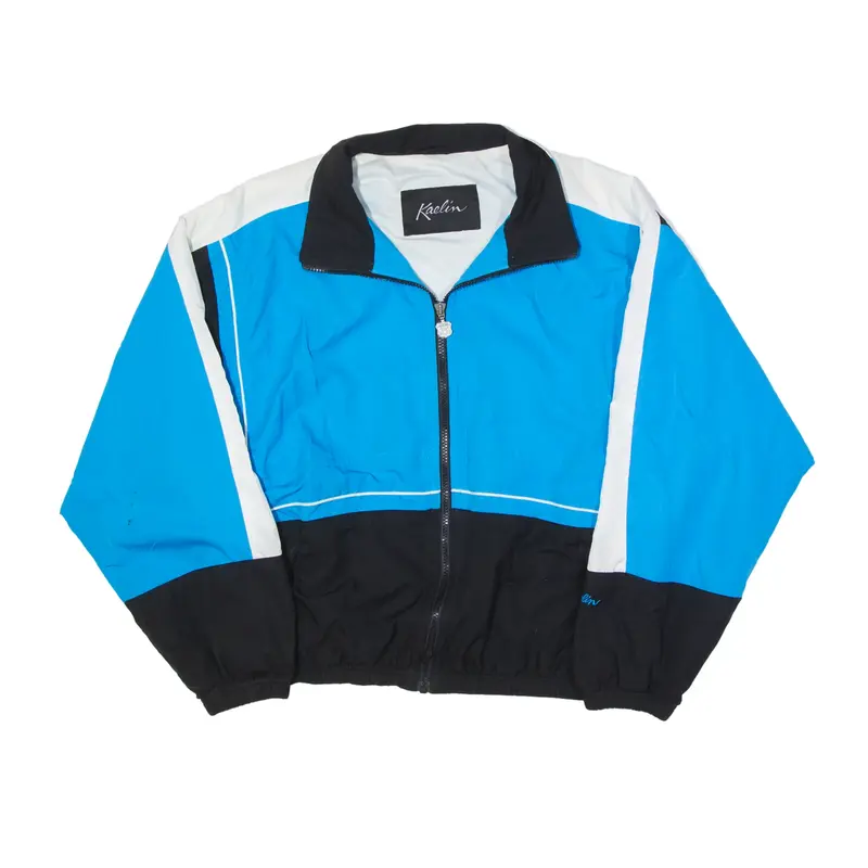 KAELIN Cropped Shell Jacket Blue Womens L