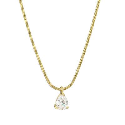 Brass Cubic Zirconia Charms Necklace