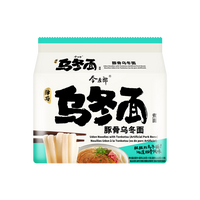 JINMAILANG Japanese Pork Bone Udon Noodle with Tonkatsu 4.51oz*5 Packs