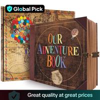 Our Adventure Book Travel Diary Themed Photo Book, Retro Travel Souvenir, Scrapbook, Wedding Gift Guestbook, Scrapbook Page, ...