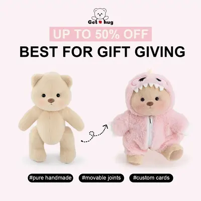 Dinosaur Teddy Bear | Getahug 5 Moveable Joints & Changeable Outfits, Soft Stuffed Animal Plush, Unique Gift for Dino Lovers ...