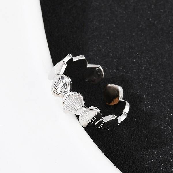 Brass Adjustable Cuff Rings for Women