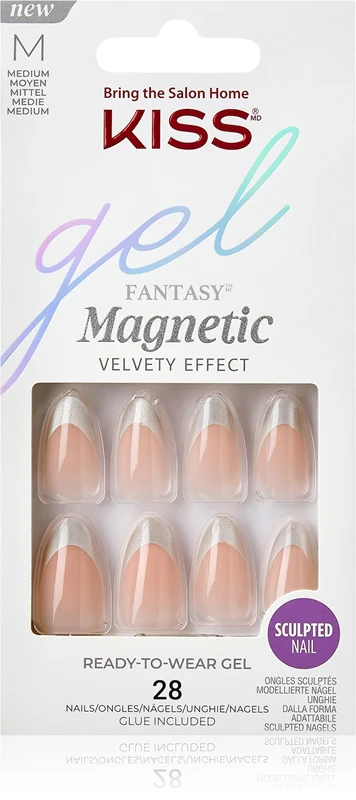 KISS Gel Fantasy High Volume Gel False Nails North Coast 28pcs