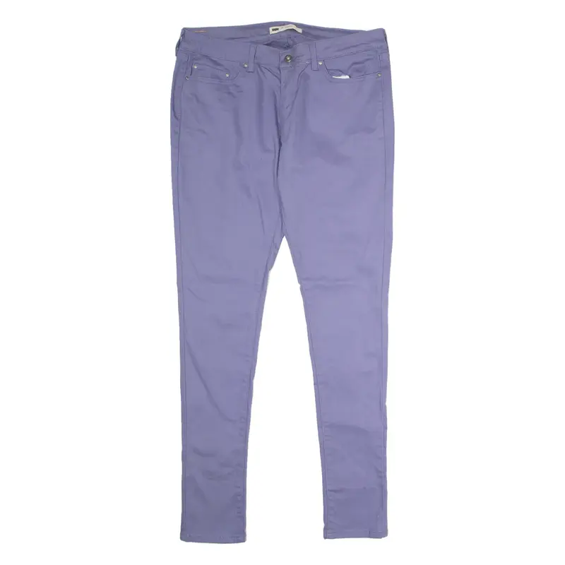 LEVI'S 535 Womens Trousers Purple Regular Jegging W34 L32
