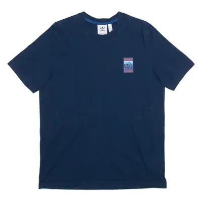 ADIDAS Mens T-Shirt Blue L