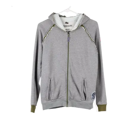 Age 14  Napapijri Hoodie - Large Grey Cotton
