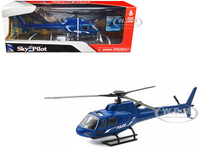Eurocopter AS350 Helicopter Blue Metallic \