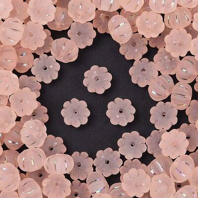 Frosted Transparent Acrylic Beads
