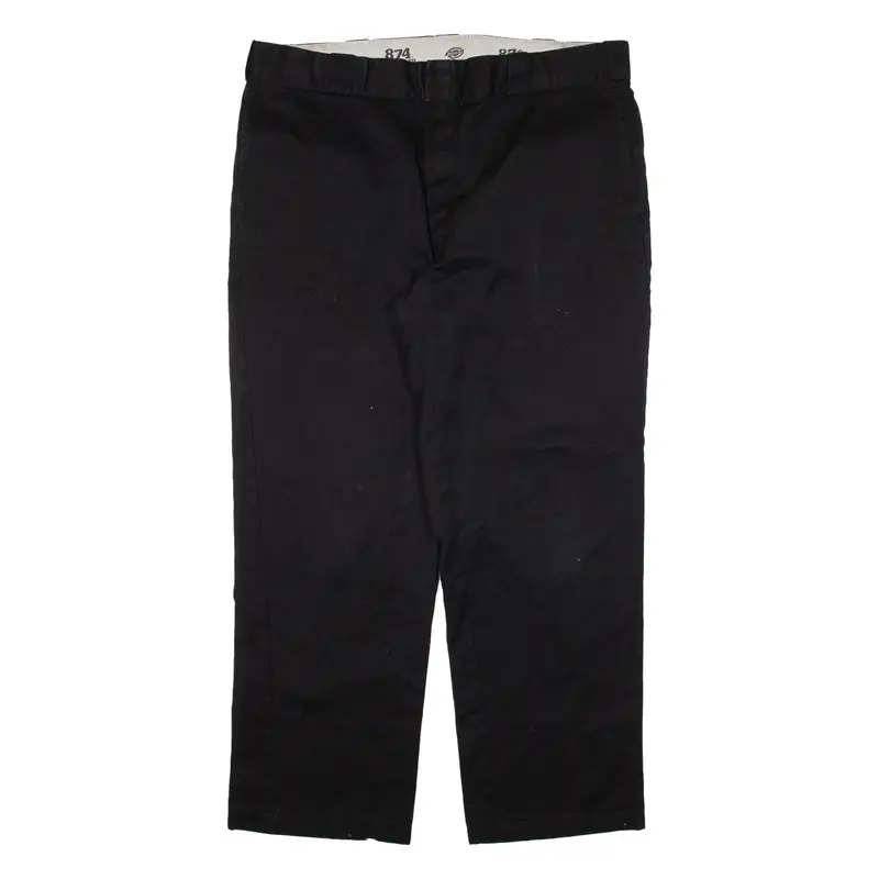DICKIES 874 Workwear Mens Trousers Black Regular Straight W40 L30