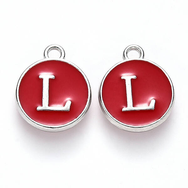 Platinum Plated Alloy Enamel Charms