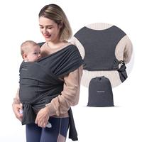 Momcozy Baby Wrap Carrier Slings, Easy to Wear, for Babies Girl and Boy, Adjustable Baby Carriers for Newborn up to 8-35 lbs ...