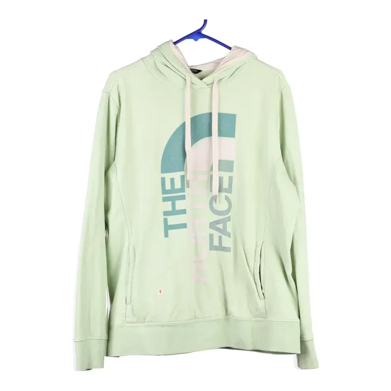 The North Face Spellout Hoodie - XL Green Cotton