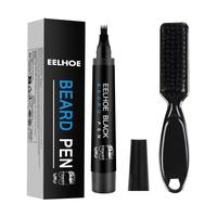 EELHOE  Beard Pencil Filler for Men - Beard Pen with Beard Brush, Long-Lasting Waterproof Mustache Repair Shape Beard Filler ...