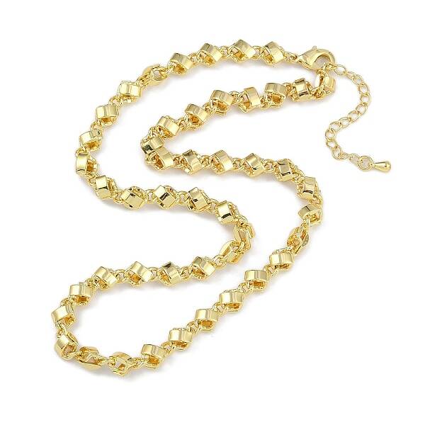 Rack Plating Brass Link Chain Necklaces for Women