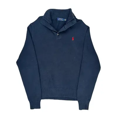 Ralph Lauren Jumper - Large Navy Cotton