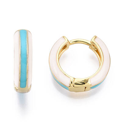 Brass Huggie Hoop Earrings