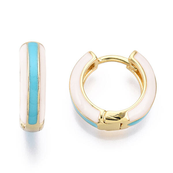 Brass Huggie Hoop Earrings