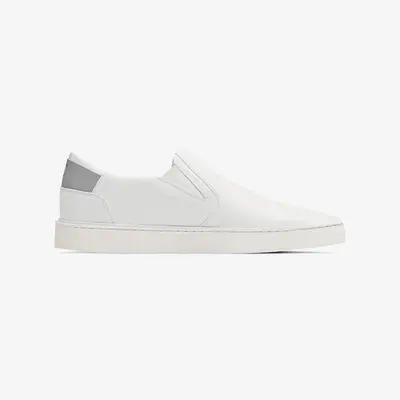 Women's Slip On | White-Grey | Size: 5.5