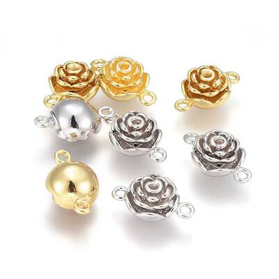 Brass Magnetic Clasps with Loops