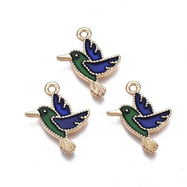 Rack Plating Alloy Enamel Pendants