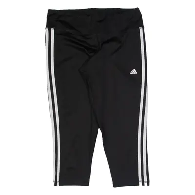 ADIDAS 3/4 Length Womens Leggings Black Skinny M W28 L20