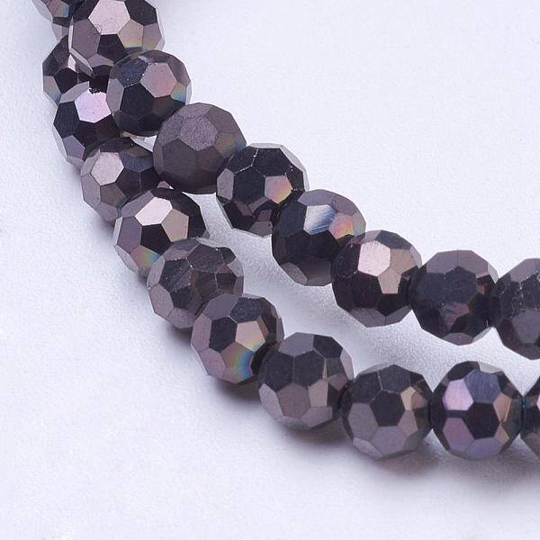 Electroplate Glass Bead Strands