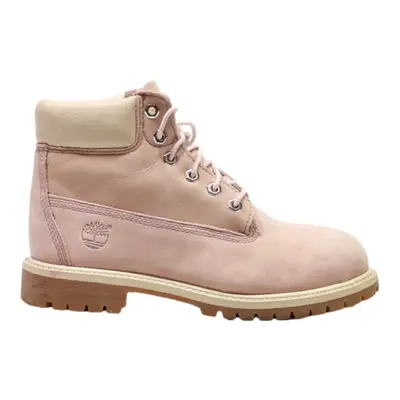 TIMBERLAND Lace-Up Boots Pink Leather Girls UK 2.5