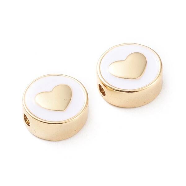 Brass Enamel Beads