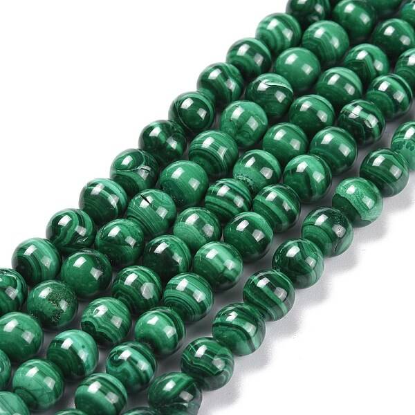 Natural Malachite Bead Strands