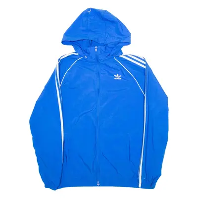 ADIDAS Mens Track Jacket Blue M