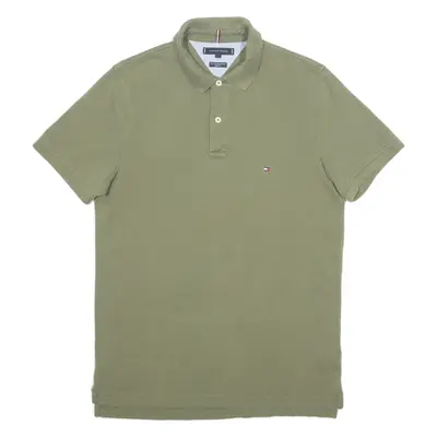TOMMY HILFIGER Slim Fit Mens Polo Shirt Green L