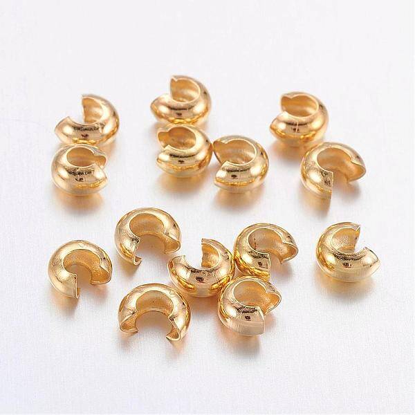 Brass Crimp Beads Covers