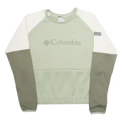 COLUMBIA Womens Sweatshirt Green L