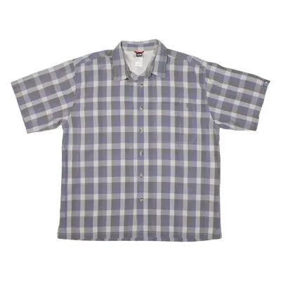 THE NORTH FACE Mens Shirt Grey Check XL