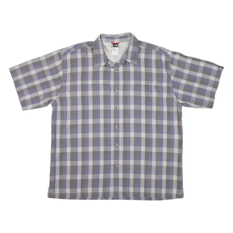 THE NORTH FACE Mens Shirt Grey Check XL