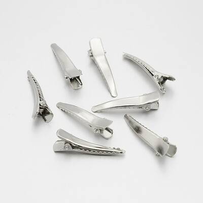 Iron Alligator Hair Clip Findings