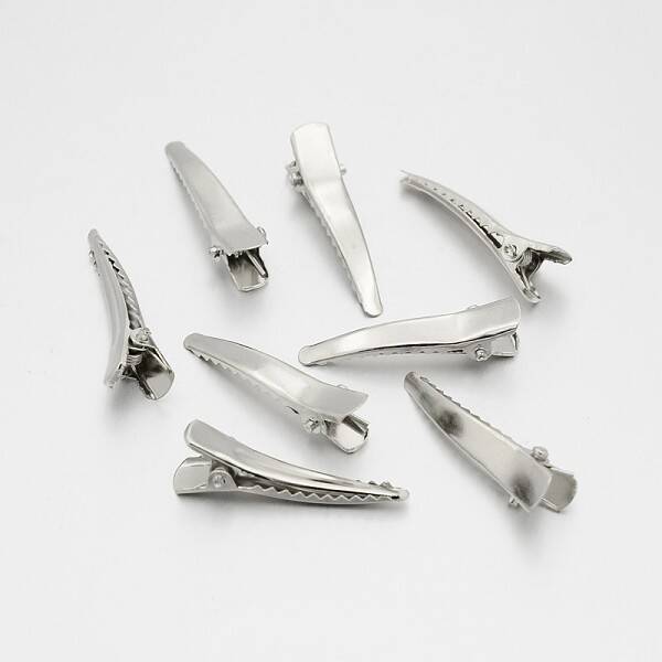 Iron Alligator Hair Clip Findings