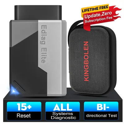 KINGBOLEN Ediag Elite Bluetooth OBD2 Car Code Scanner Reader,No Subscription! 15+ Reset Services, Bi-directional Test, Full S...