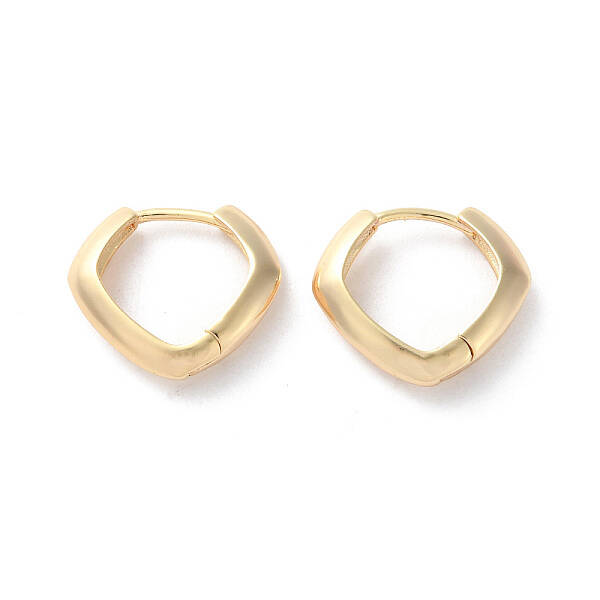 Rack Plating Brass Hoop Earrings