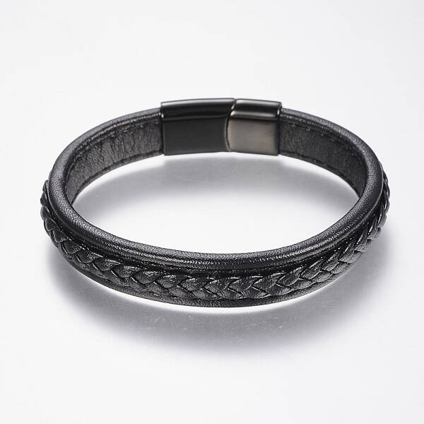 Braided Leather Cord Bracelets