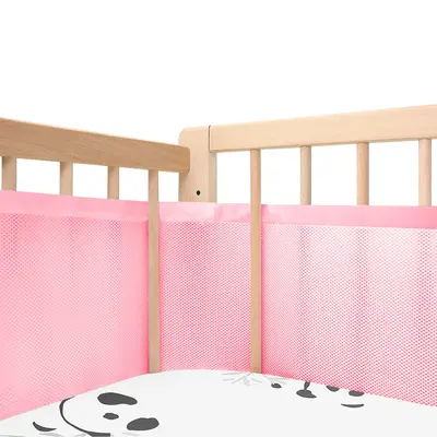 Protects Baby Legs and Arms, Breathable Crib Mesh Liner, Fits 4 or 3 Sides Full-Size Crib,
