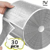 30 Pcs Double-Layer Steel Wire Cleaning Cloth - Non-Scratch, Powerful Dishwashing Set for Cookware, Kitchen Mesh Stainless Sp...